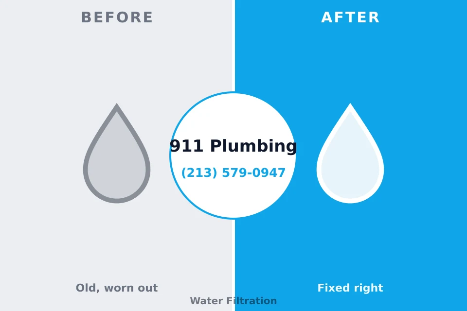 Before and after: plumbing repair Roseland, LA